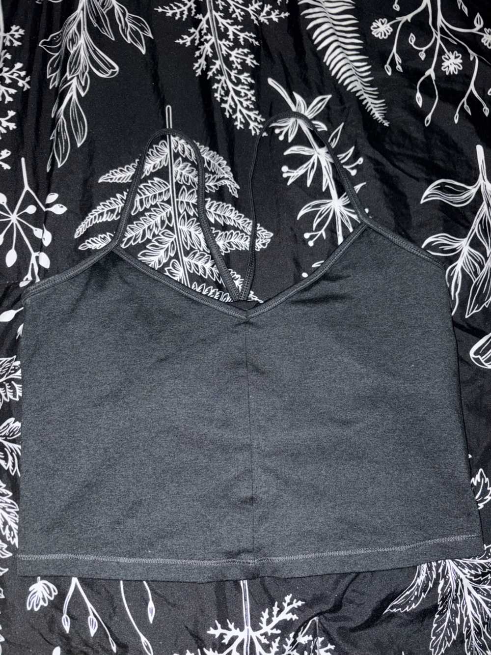 all in motion dark gray crop top